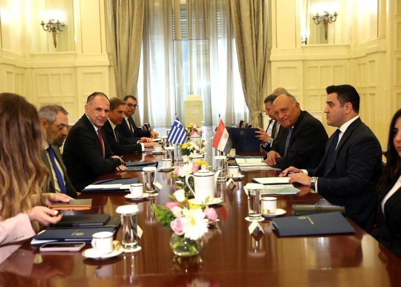 Egypt’s Shoukry, Greek counterpart discuss regional security, cooperation in Athens